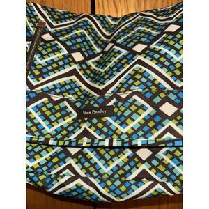 Vera Bradley Messenger Crossbody Laptop Bag Rain Forest Pattern.